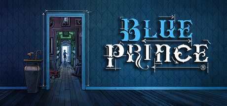 The logo and keyart for the game 'Blue Prince"